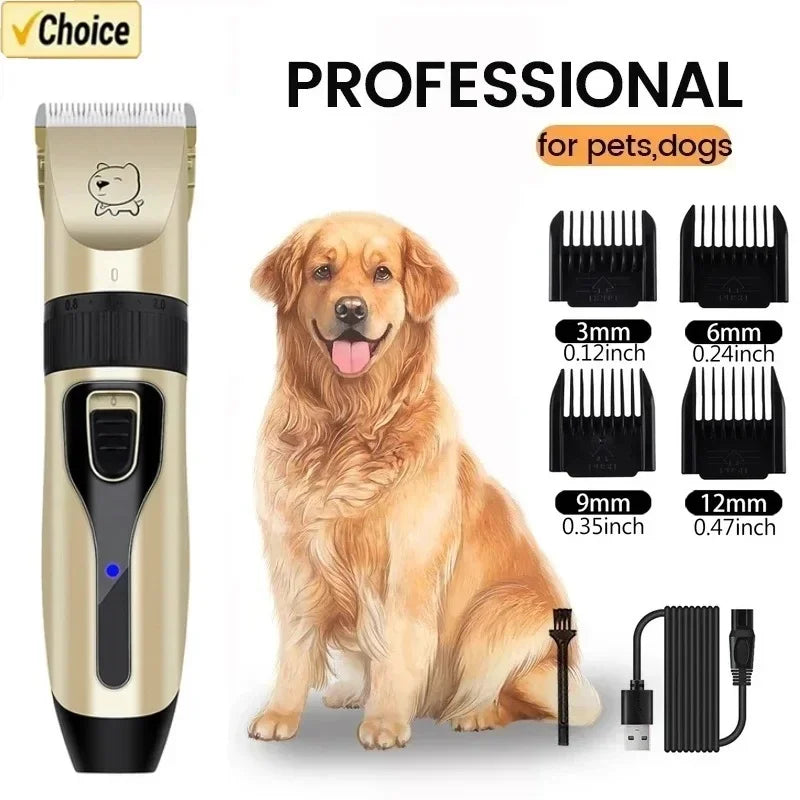 Máquina de cortar cabelo profissional para cães, aparador elétrico para animais de estimação, recarregável por usb, barbeador para gatos, animais, máquina de corte de cabelo