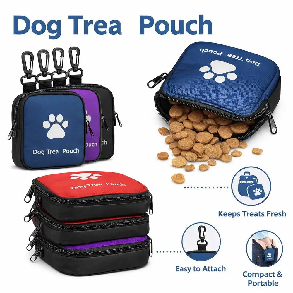 1 unidade Bolsa Portátil para Petiscos de Cães, Pochete de Cintura para Passeio e Treinamento ao Ar Livre, Bolso de Armazenamento de Alimentos