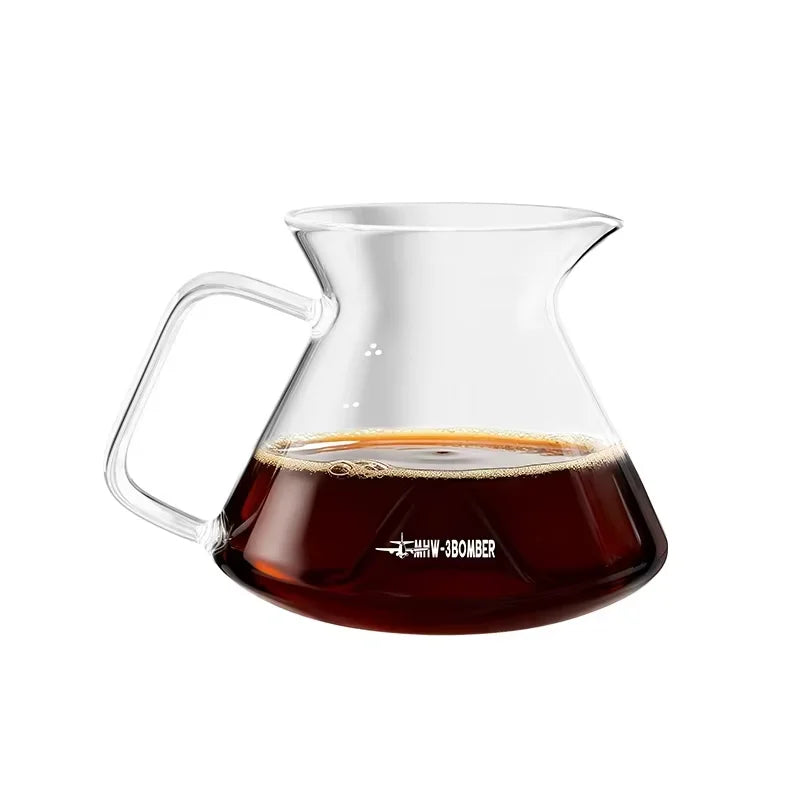 MHW-3BOMBER despeje sobre cafeteira 360/600ml servidor de café gotejador de café de vidro para fabricação caseira acessórios de cozinha