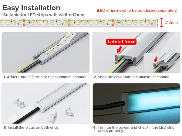 Fita de LED 5m 5050 RGBCCT 5 em 1 com 112 LEDs/m, 6 pinos, RGBCW RGBWW RGBW RGB WW CW 3000K-6000K, 12mm, Luzes LED DC24V
