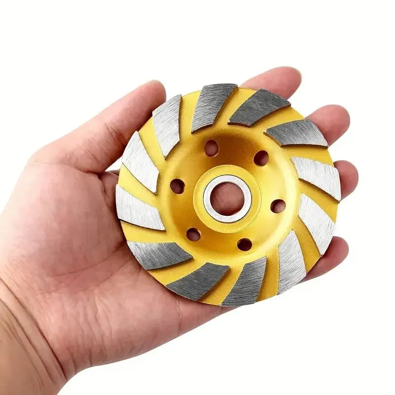 4 Polegada concreto turbo diamante roda de moagem 12 segs rodas de moedor de ângulo resistente para moedor de ângulo