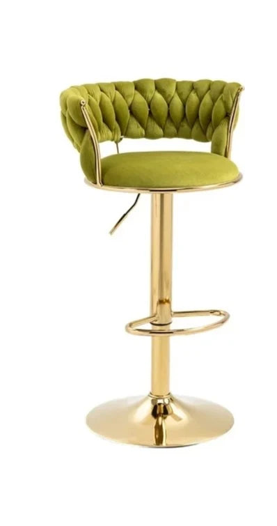 Bancos de bar modernos com pernas douradas, altura ajustável, banco de bar minimalista italiano, designer ergonômico, mama sandalyesi, móveis de cozinha