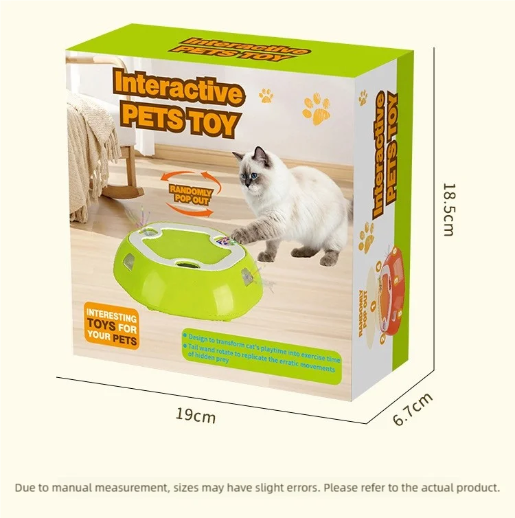 Brinquedo Elétrico Retrátil para Gatos: Placa de Exercício com Múltiplos Buracos para Aliviar o Tédio e Estimular a Energia (Estilo Whack-a-Mole)