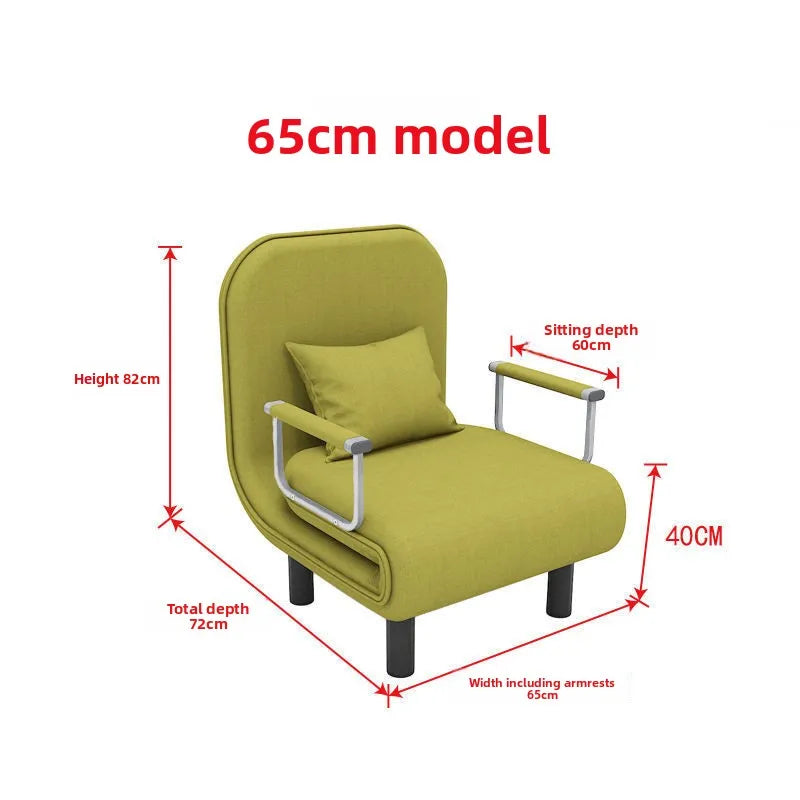 Sofá-cama dobrável durável, multifuncional, para sala de estar, ideal para descanso e economia de espaço, sofá-cama individual para internet.