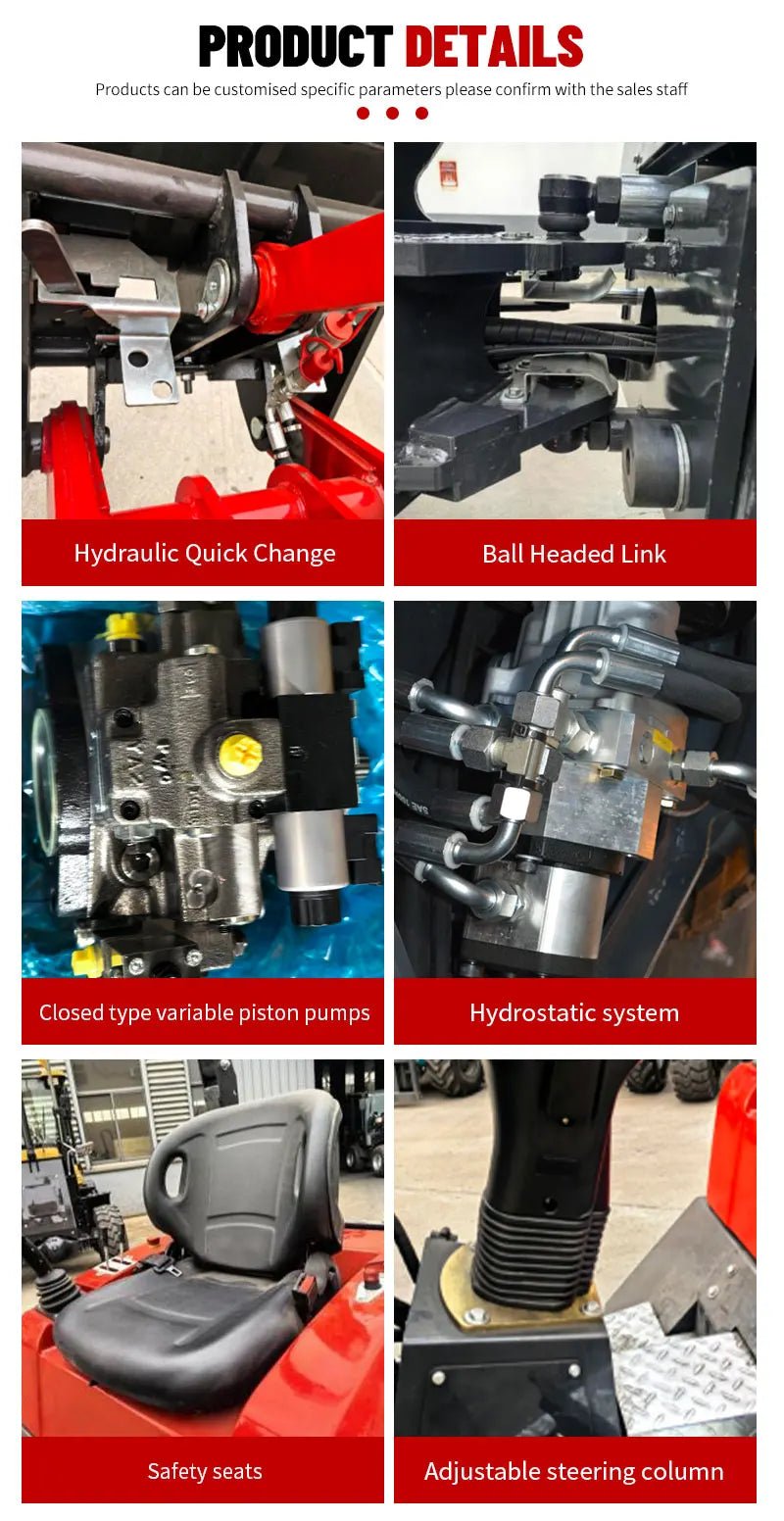 Carregadeira Diesel EPA EURO 5 de 2 Toneladas, Mini Carregadeira com Balde Telescópico, Preços de Máquinas Compactas - Kasa & Pet