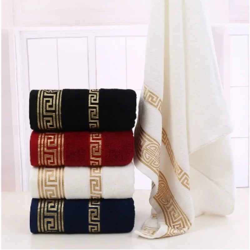 100% algodão luxo macio bordado toalha de praia super absorvente toalha de banho para adultos secagem rápida toalha de banheiro toalhas de banho