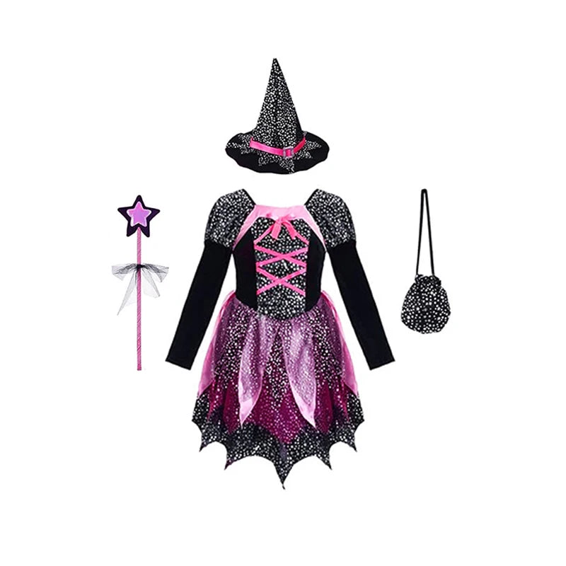 Fantasia de Halloween para Crianças, Vários Estilos: Bruxa, Vampiro, Morcego, Fada, Abóbora, Traje para Meninos e Meninas, Festa de Férias