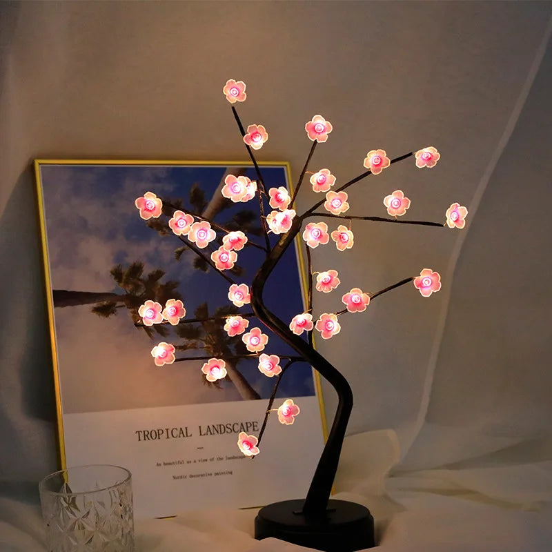 Luminária de Mesa LED em Forma de Folha Dourada, Luzes de Natal, Luzes Noturnas, Decoração para Casa, DIY, Festa, Casamento, Quarto, Presente para o Dia das Mães