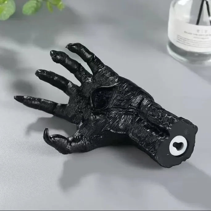 Braço de Bruxa de Halloween com Garra de Demônio e Olho Maligno, Ornamento de PVC Macio, Pingente Gótico para Pendurar na Parede, Decoração Assustadora para Casa e Mesa, Artesanato para Festa