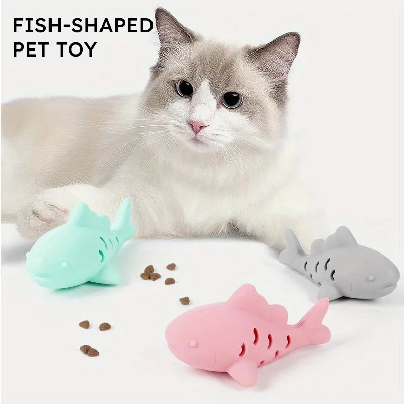 Brinquedo interativo para cães e gatos, design durável e resistente à mordida, esconder alimentos e moagem de dentes, entretenimento para animais de estimação pequenos, 1 peça
