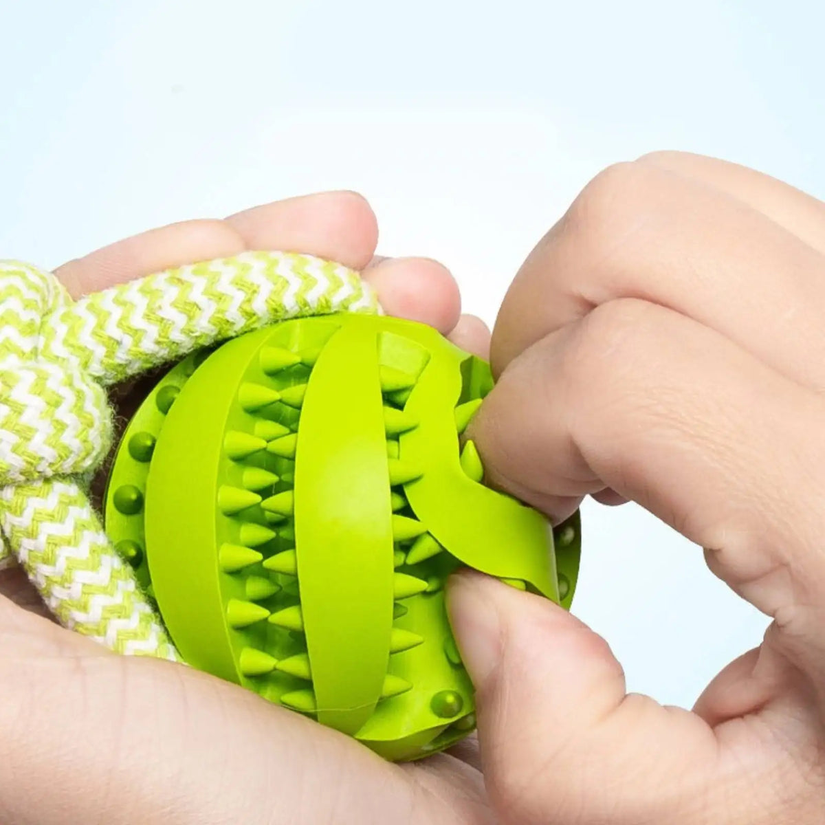 Brinquedo para Cães, Bola de Algodão Resistente a Mordidas, Bola Interativa para Limpeza de Dentes e Treinamento, Brinquedo Educativo
