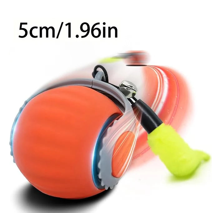 Bola interativa para gatos, brinquedo automático para animais de estimação, recarregável por USB, bola saltitante com cauda que balança, inteligente