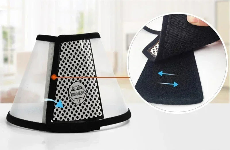 Coleira anti mordida Elizabeth para cães pequenos e grandes, anel de recuperação Cone, gatos cicatrização de feridas no pescoço