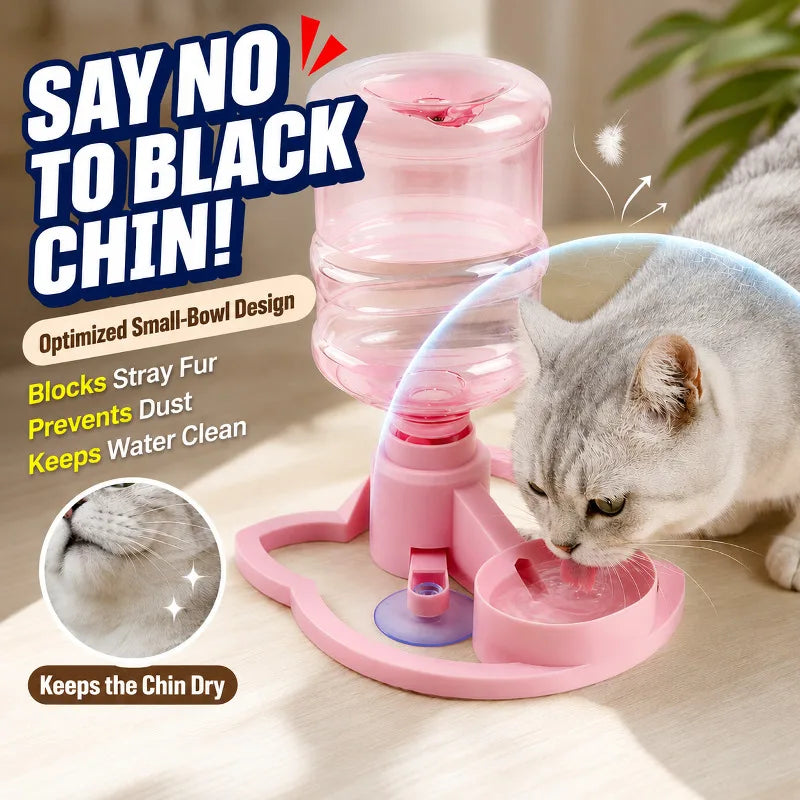 Dispensador de Água para Animais de Estimação Sem Eletricidade, Tigela Automática Antivazamento para Gatos e Cães Pequenos, Uso Diário em Ambientes Internos