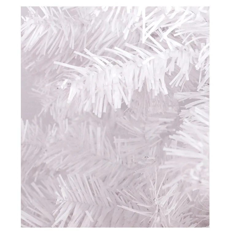Árvore de Natal artificial branca, em PVC, para decoração de festas, casamentos e eventos, com suporte de metal