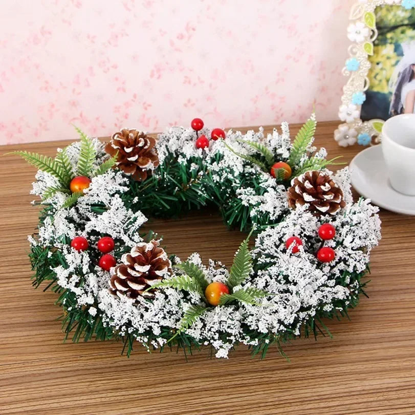 Coroa De Natal Artesanal Pura, Decorações De Árvore De Natal, Decoração De Casa, Feliz Ano Novo, 2024