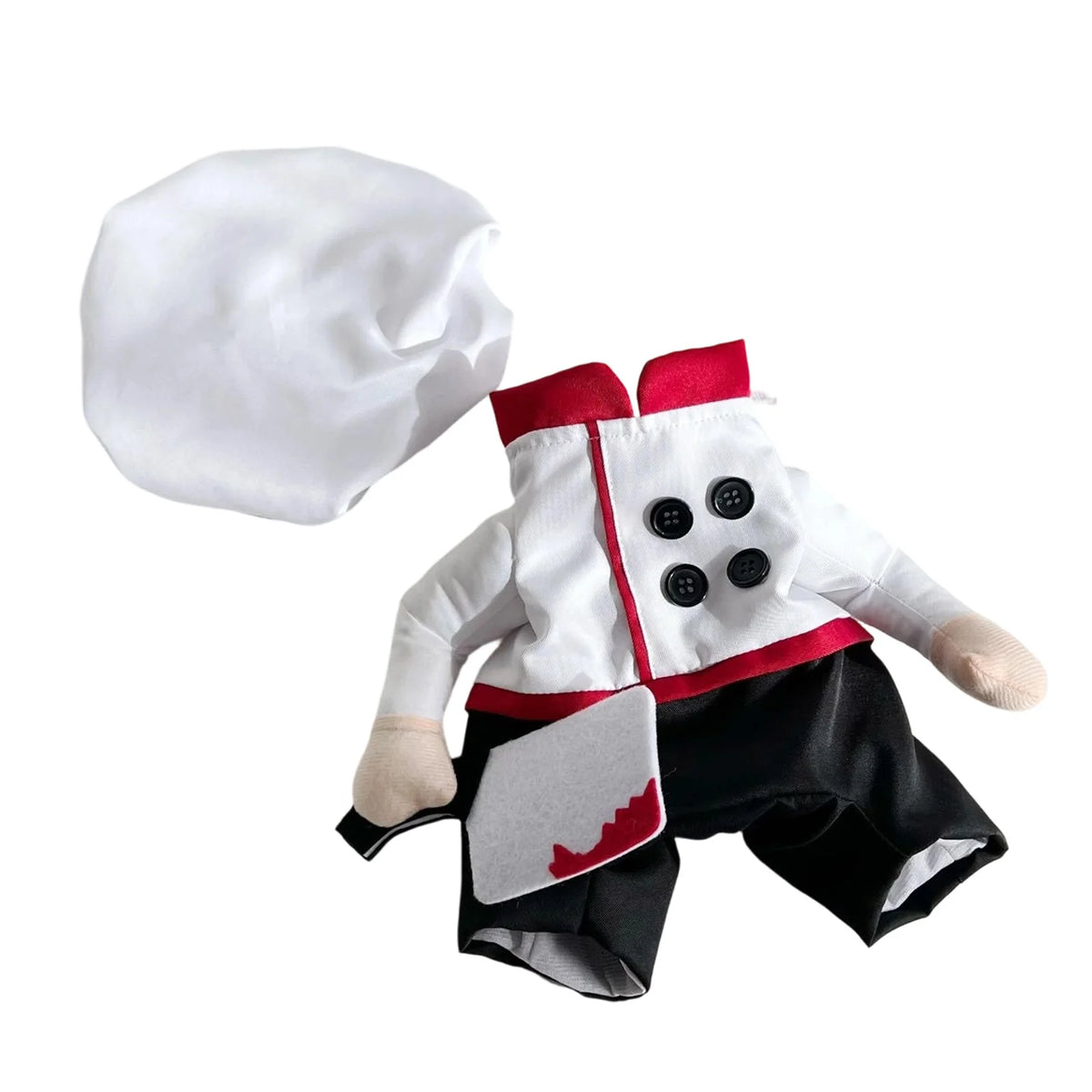    Fantasia de Chef de Halloween para Cães de Estimação, Roupa Engraçada de Cosplay com Chapéu, Vestido de Festa para Filhotes, Acessórios para Fotos de Festival