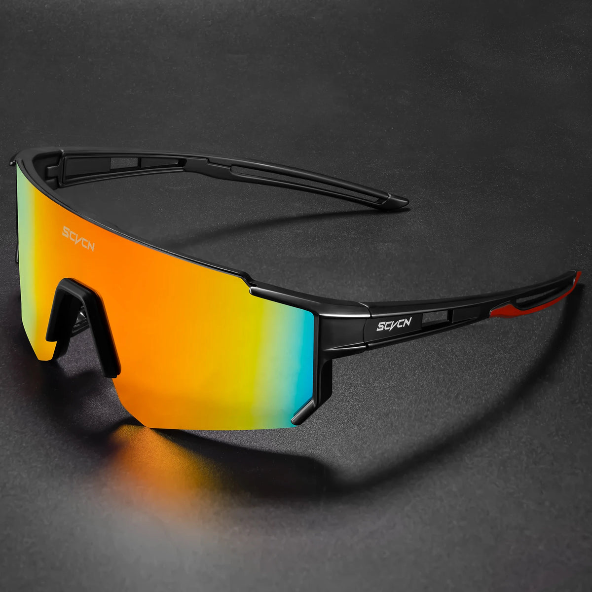 SCVCN Outdoor Cycling Sunglasses Men's MTB Bike Glasses Sports Mountain Climbing Fishing Women's Bicycle Cycling UV400 Goggles