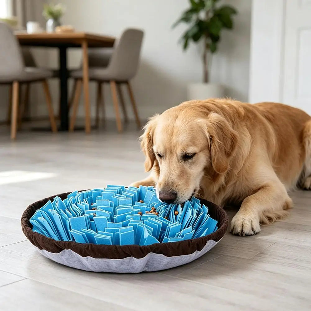 Tapete de busca para cães, jogo interativo de busca de alimentos, brinquedo em forma de tapete para alimentação lenta, ideal para o treino de cães, estimula as habilidades naturais de busca de alimentos.