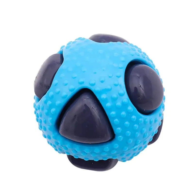 Pet tpr brinquedo bola interação animais de estimação aliviar o tédio mordida resistência pequeno cão de tamanho médio moagem dormir ventilação bola flash