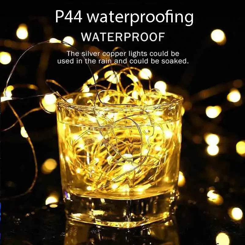 Luz solar led ao ar livre à prova dwaterproof água luzes de fadas corda natal dia das bruxas decoração festão jardim lâmpada led fontes festa