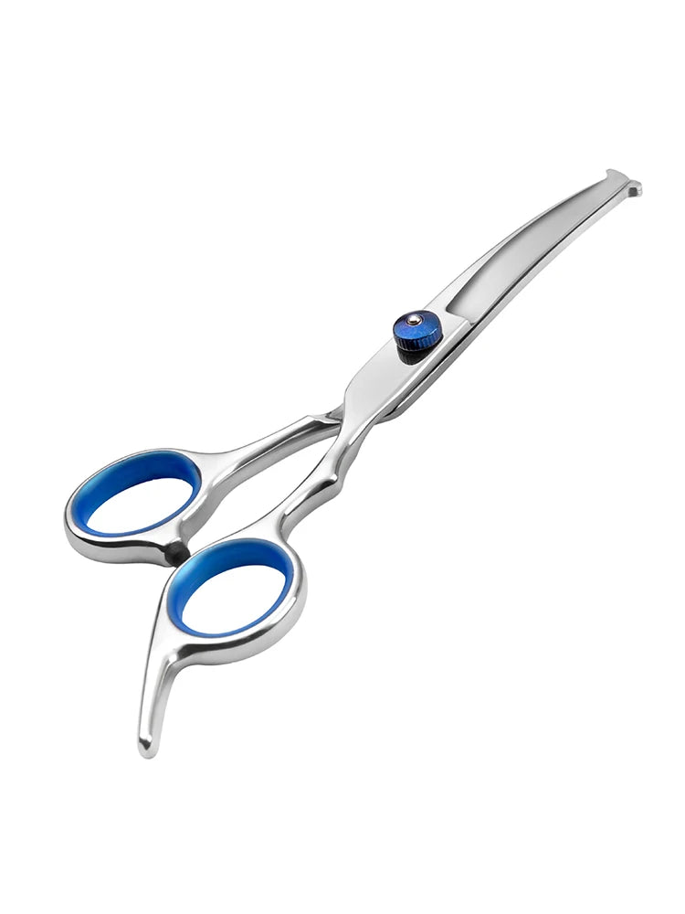 Tesoura do cabelo do cão de pelúcia, Pet Clean Grooming Tools, cabeça redonda segura, 6 ", 1Pc