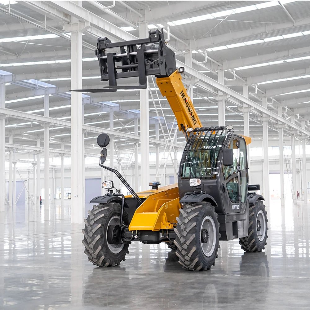 Empilhadeira Hidráulica Telescópica 7m de Elevação a Diesel 4x4 para Terrenos Acidentados - Máquina de Construção