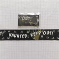 Halloween Party Decoração Warning Tape, fita cuidado assustador, Roll Hazard, interior, ao ar livre, assustador, DIY Prop Decorações