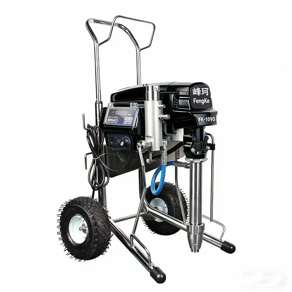 Pistola pulverizadora profissional com bomba de pistão, máquina de pulverização mal ventilada, 4000w, 6,5l, pulverizador de tinta sem ar, fk1095, máquina de pintura a óleo