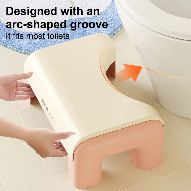 Banqueta para vaso sanitário UFORU, apoio para os pés doméstico, espessada, resistente e antiderrapante, ferramenta para agachamento de adultos.