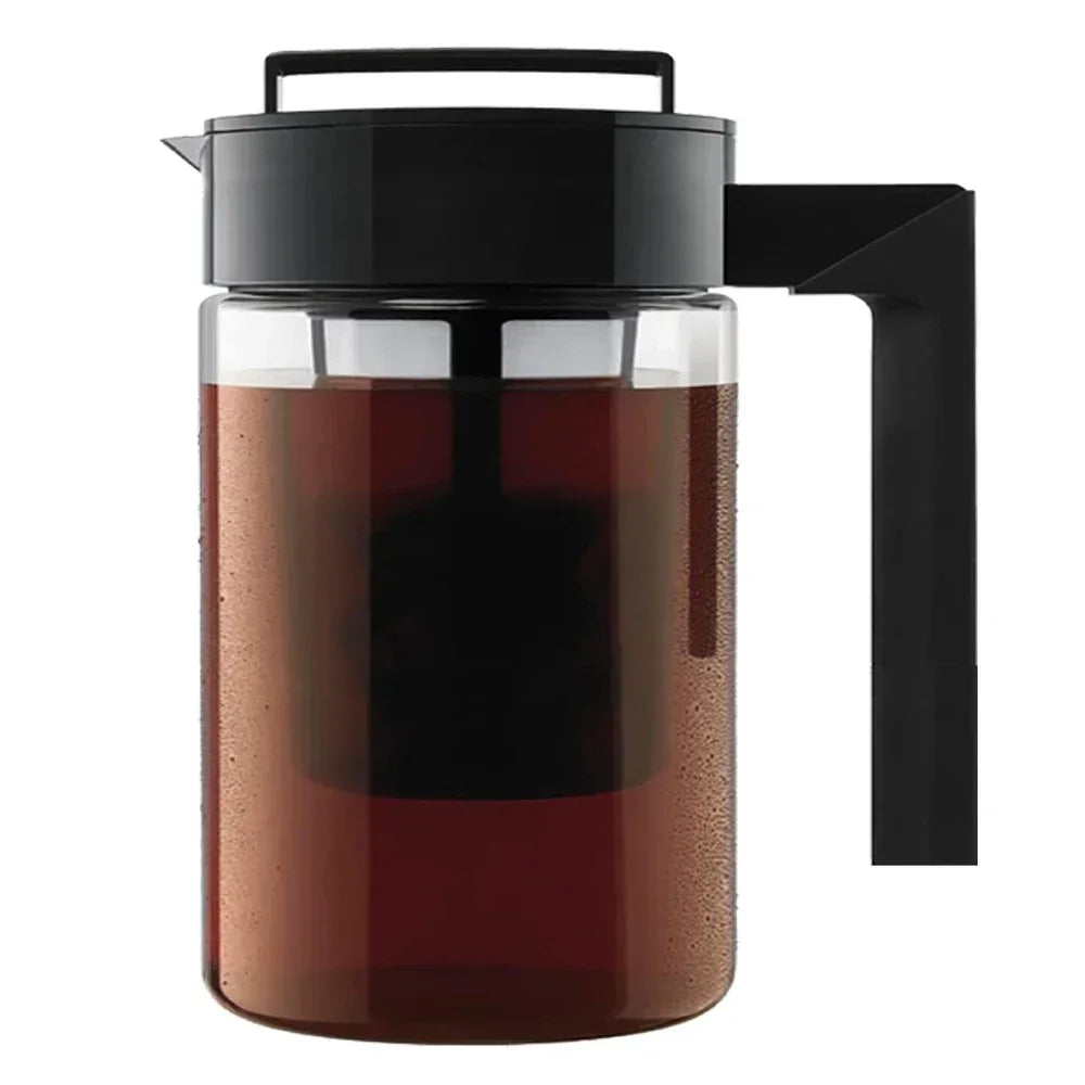 Cafeteira gelada de fermentação fria 900ML/1300ML/2000ML com filtro e alça de café