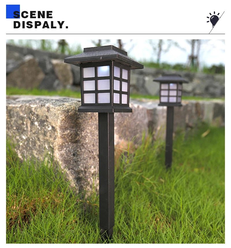 LED Solar Lawn Light para exterior, impermeável Path Light, Jardim e Estrada, Decoração de Pátio, Luminárias de Paisagem, IP65
