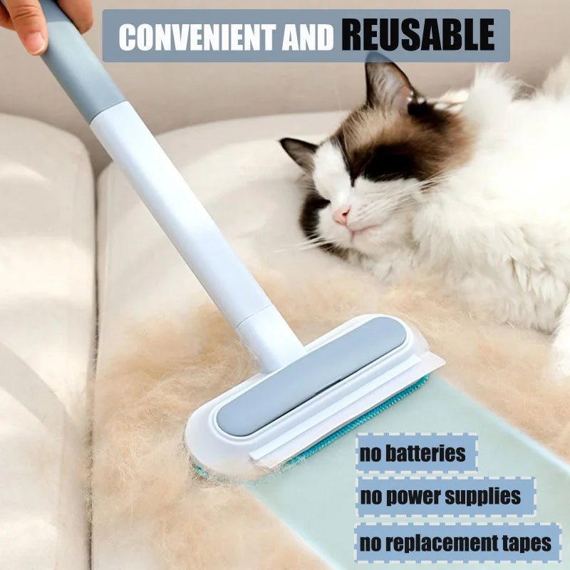 A removedor de pêlos para animais de estimação é adequada para móveis, durável e reutilizável, limpador de pelúcia lavável para cães e gatos, família e ao ar livre