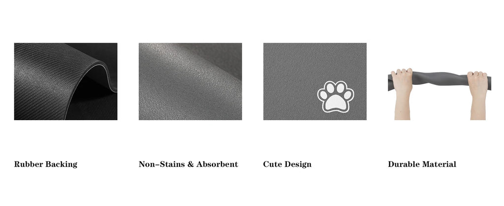 Tapete Absorvente para Alimentação de Animais de Estimação, Tapete para Cães e Gatos para Comida e Água, Fácil de Limpar, Tapetes para Animais de Estimação de Secagem Rápida para Bebedores Desordenados