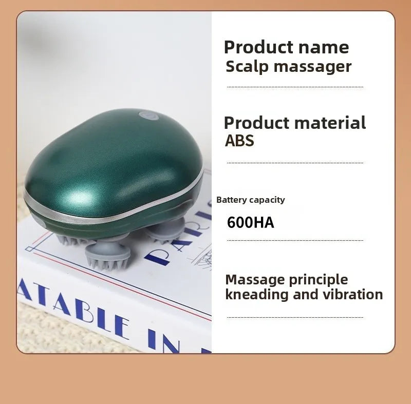Animal de estimação cabeça elétrica massageador instrumento multi-funcional carregamento gato descompressão relaxar tecido amassar produtos vibratórios para animais de estimação