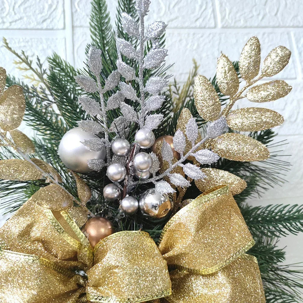 Decoração de escadas pré-iluminadas sem fio acende decorações de escada de natal guarnição guirlanda natal navidad natal