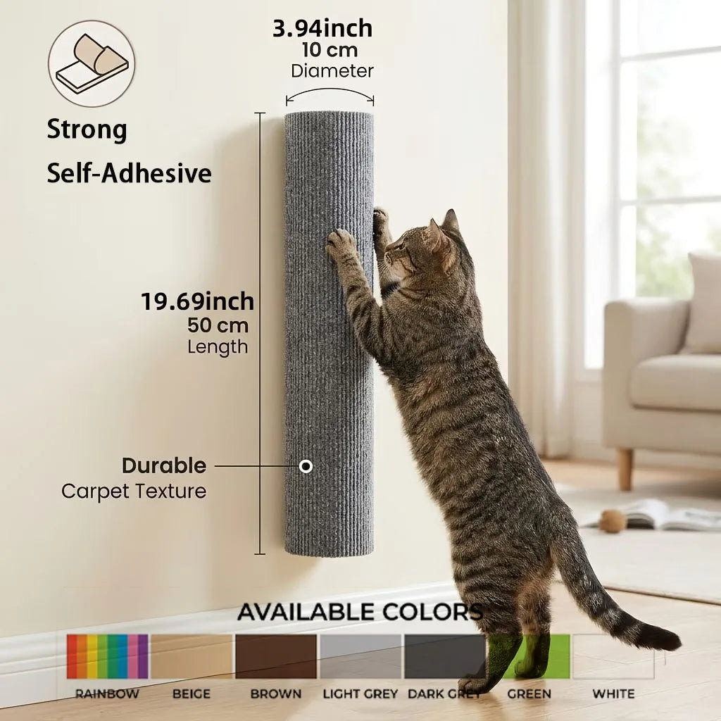 Poste Arranhador para Gatos de Alta Adesão, Brinquedo para Animais de Estimação, Ideal para Gatos Afiarem as Garras em Ambientes Internos, Tábua Arranhadora para Proteção de Móveis
