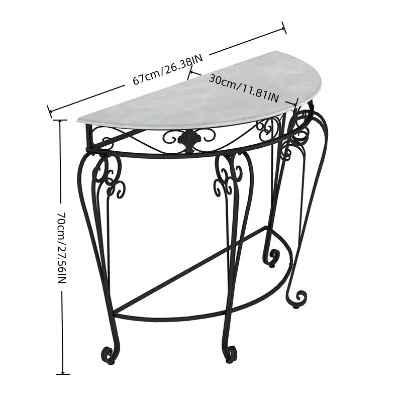 Mesas de consola nórdicas de ferro forjado, mesa de consola para corredor, mesa de entrada, móveis para sala de estar, decoração de corredor