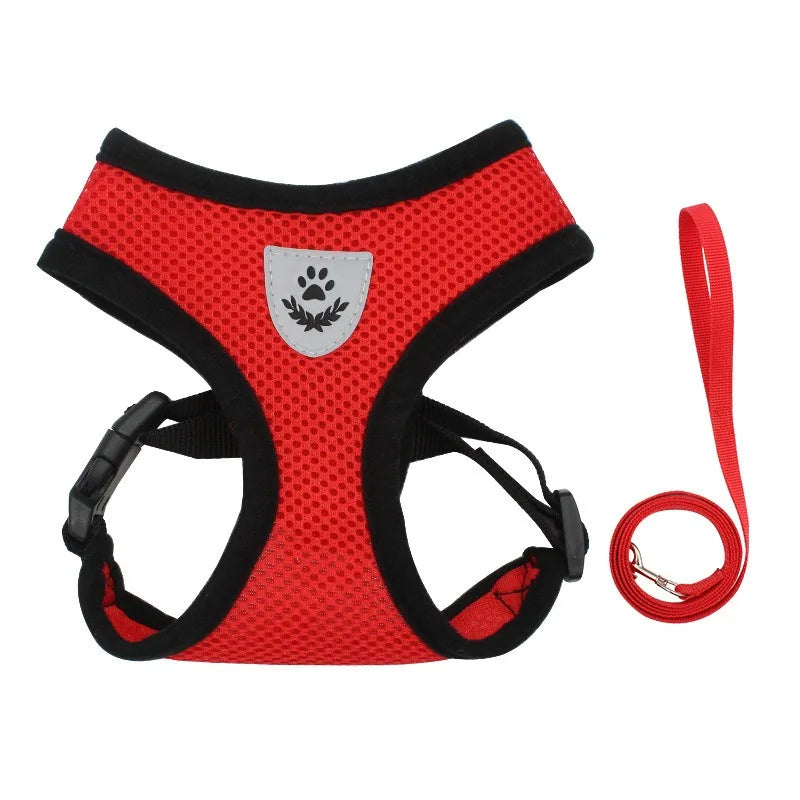 Trela e arnês para gatos, tenda para gatos, cinto de pescoço para gatos, anti-fuga, animais de estimação, colete, cinto de pescoço para cães mbd01 Kasa & Pet