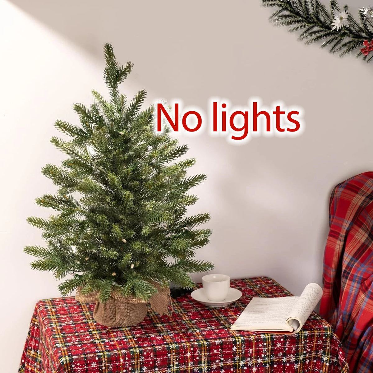 Decoração de árvore de natal 2025 decoração de casa decoração de ano novo pinho de natal embutido led mesa artificial pequena árvore de natal