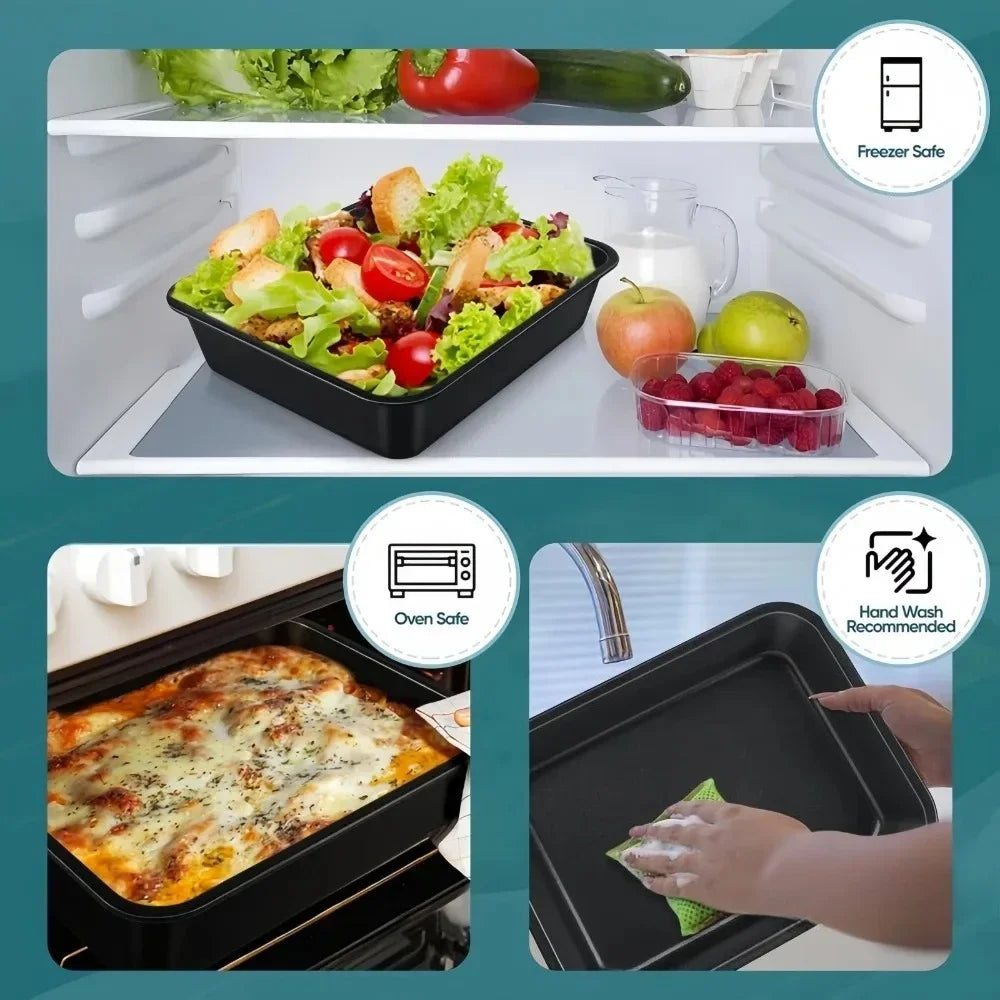 Aço carbono antiaderente assadeira retangular bandeja de cozimento pão torrado bolo bakeware diy pastelaria pan prato utensílios de cozinha Kasa & Pet Store