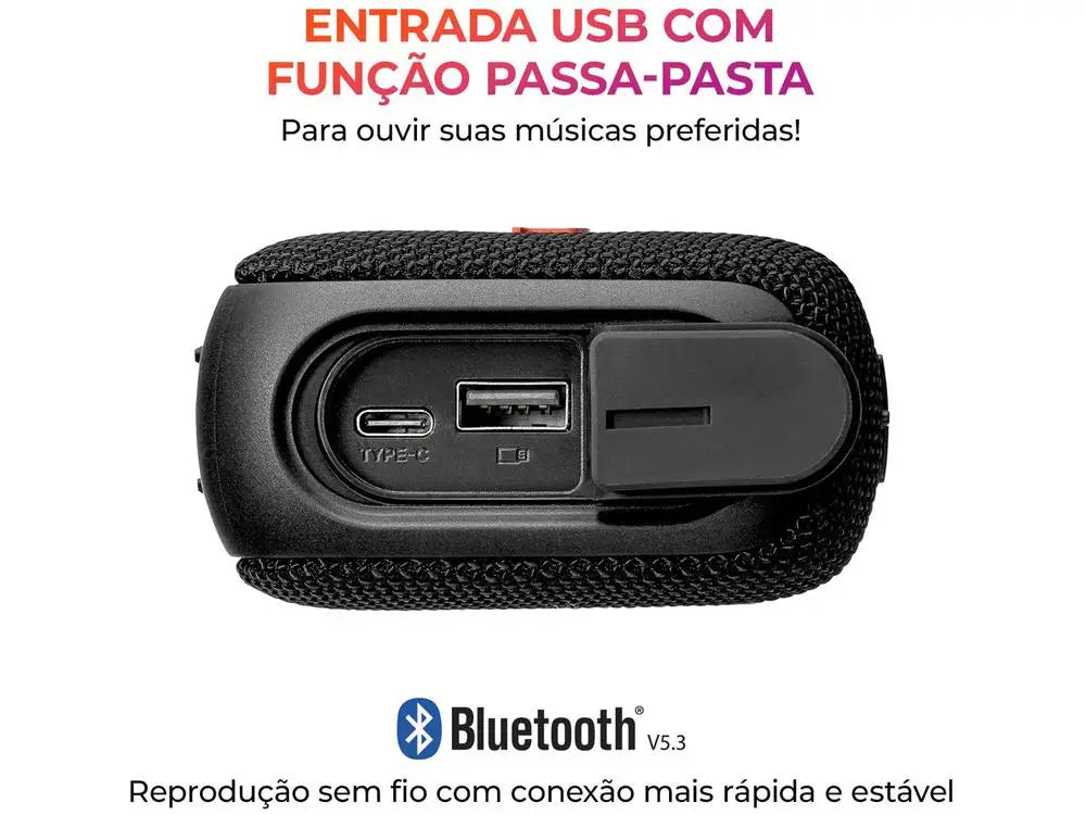 Aiwa Aws-Sp-07-B Portable Bluetooth Speaker 7W USB - Dual Voltage