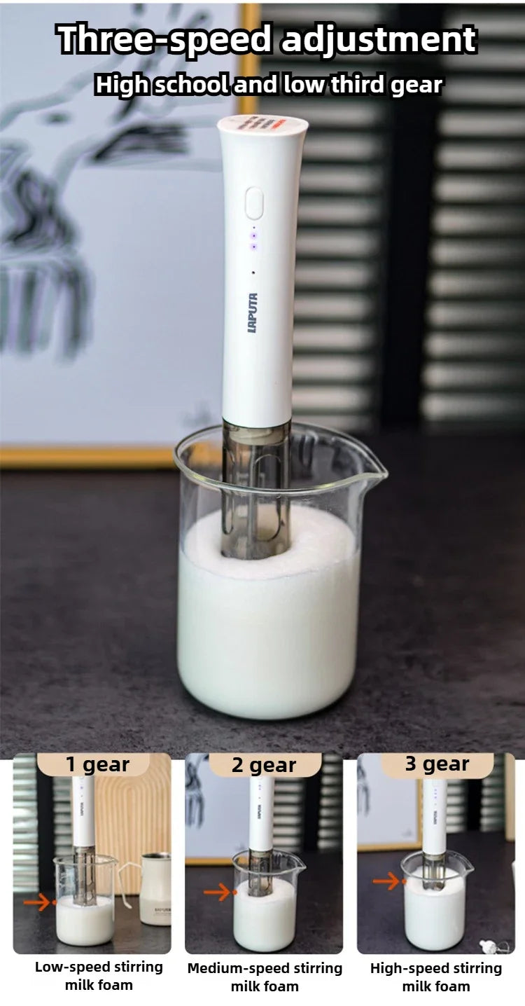 Batedor de leite de café portátil elétrico batedores de leite cozinha em miniatura máquina de espuma de leite decoração misturador liquidificador coffeeware