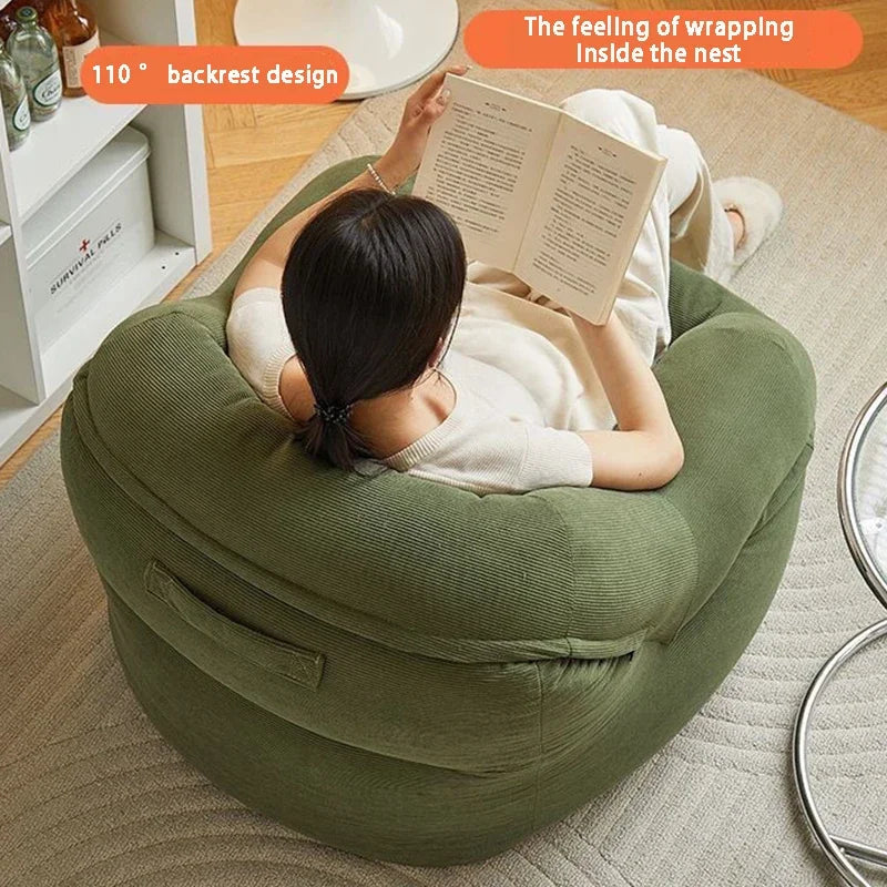 Sofá preguiçoso portátil sala de estar barato único sofás adulto tatami chaise lounge relaxante sofá de 1 pessoa moderno minúsculo móveis para casa