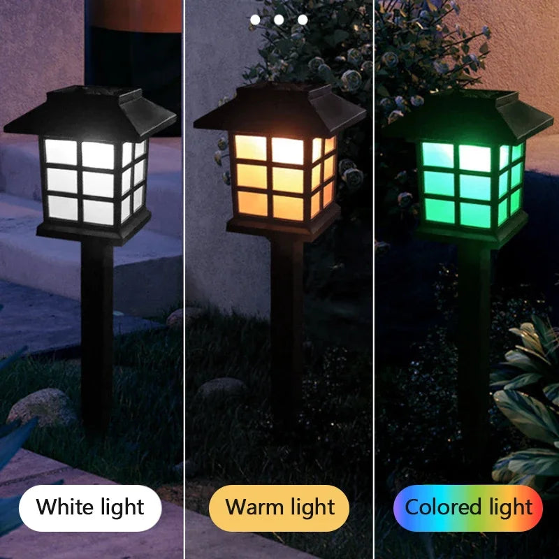 LED Solar Lawn Light para exterior, impermeável Path Light, Jardim e Estrada, Decoração de Pátio, Luminárias de Paisagem, IP65