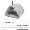 Cama de Inverno para Pássaros, Ninho de Pelúcia Quente para Pássaros de Estimação e Papagaios, Tenda Suspensa para Dormir e Incubar, Acessórios para Pássaros