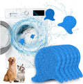 6 PCS Removedor de pêlos de animais de estimação para lavanderia – Remove efetivamente peles e pêlos de peles – Coletor de pêlos de animais de estimação de lavanderia ecológico reutilizável