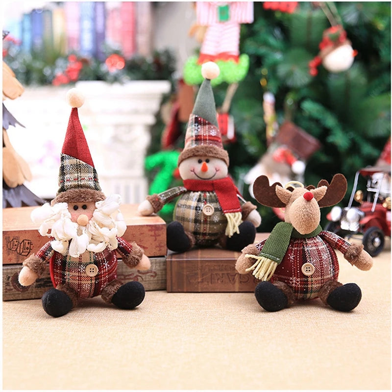 Enfeites de Natal Bonecos Decorações de Feliz Natal para Decoração de Mesa de Casa Presente de Natal 2026 Decoração de Ano Novo 2026 Noel