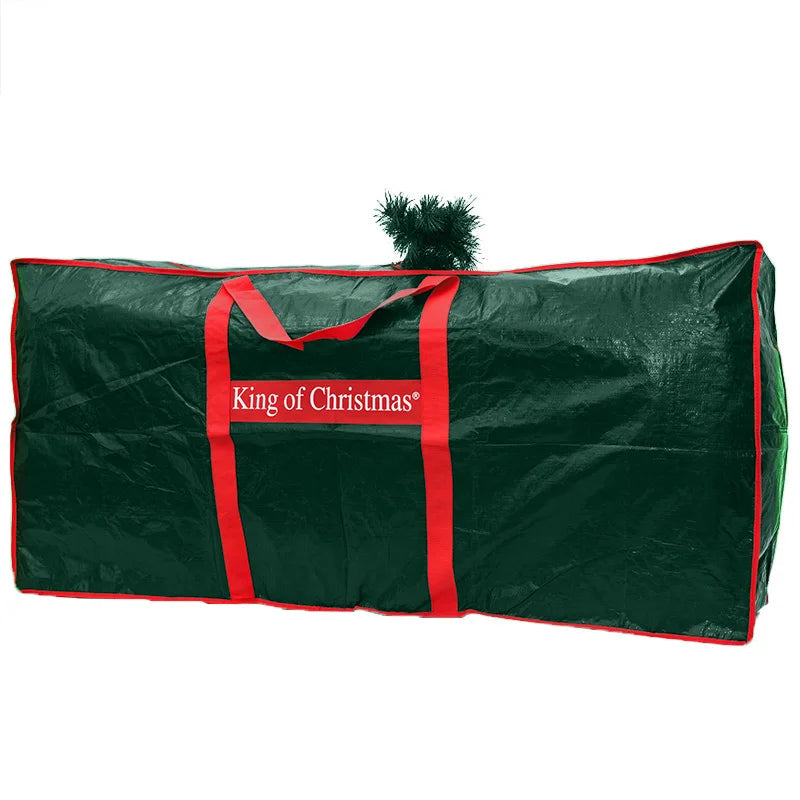 Saco de armazenamento de árvore de natal, árvores de natal artificiais com alças reforçadas duráveis, zíper duplo, à prova d'água