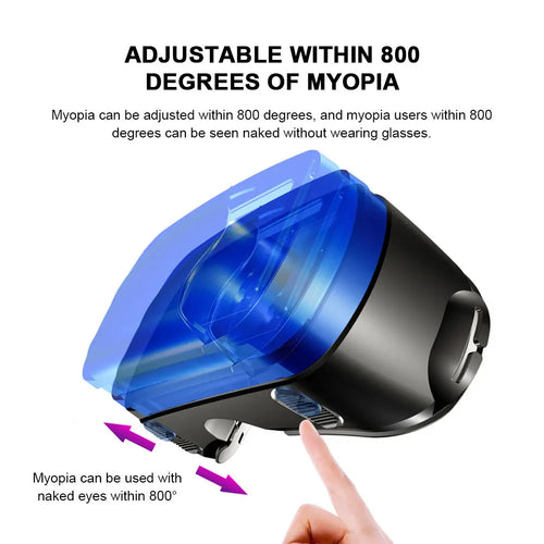 3D VR Headset Smart Glasses Virtual Reality Helmet for Smartphones Cell Phone Mobile 7 Inches Lenses Binoculars Devices Goggles